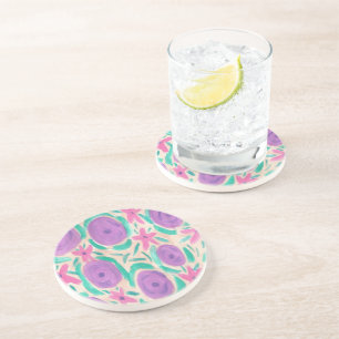 Dessous De Verre En Grès Impression Beachy Boho