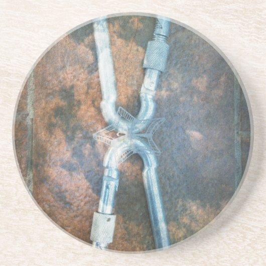 Dessous De Verre En Grès Impression d'art Carabiners liés (Devant)