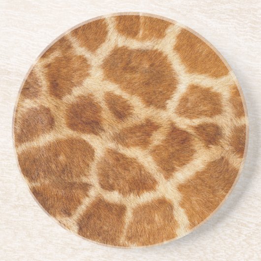 Dessous De Verre En Grès Impression de fourrure de girafe (Devant)