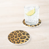 Dessous De Verre En Grès Impression de fourrure Leopard (Côté)