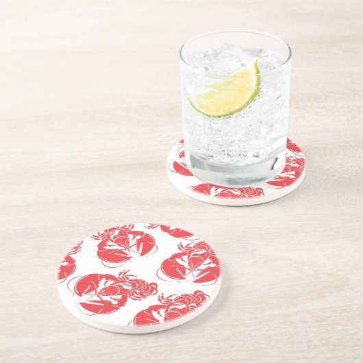 Dessous De Verre En Grès impression de homard (Côté)