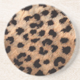 Dessous De Verre En Grès Imprimé Féminin Moderne Tendance Léopard Guépard
