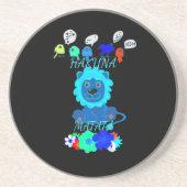 Dessous De Verre En Grès Imprimer Hakuna Matata Lion (Devant)