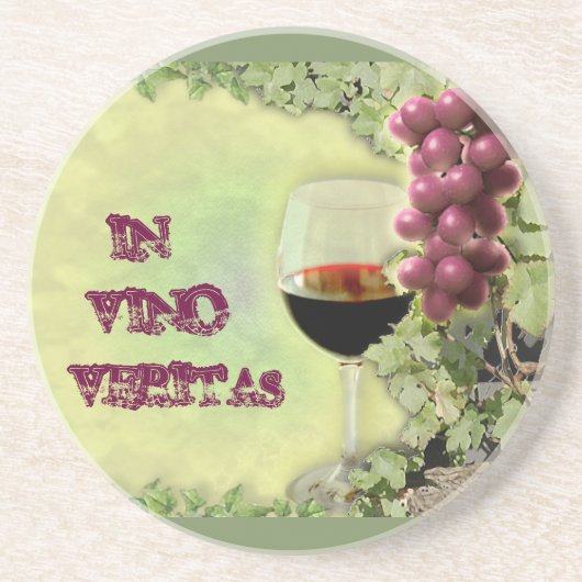 Dessous De Verre En Grès In vino veritas (Devant)