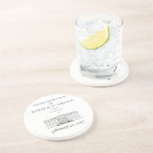 Dessous De Verre En Grès Inauguration 2013 d'Obama (Côté)