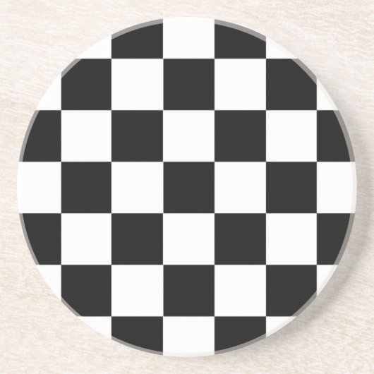 Dessous De Verre En Grès Indicateur Checker (Devant)