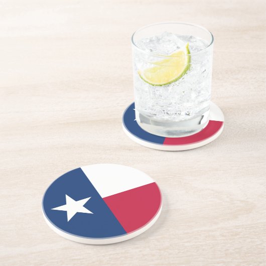 Dessous De Verre En Grès Indicateur d'état du Texas (Côté)