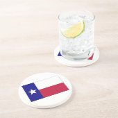 Dessous De Verre En Grès Indicateur Texas Lone Star (Côté)