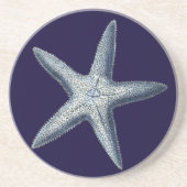 Dessous De Verre En Grès Indigo Shells IV (Devant)