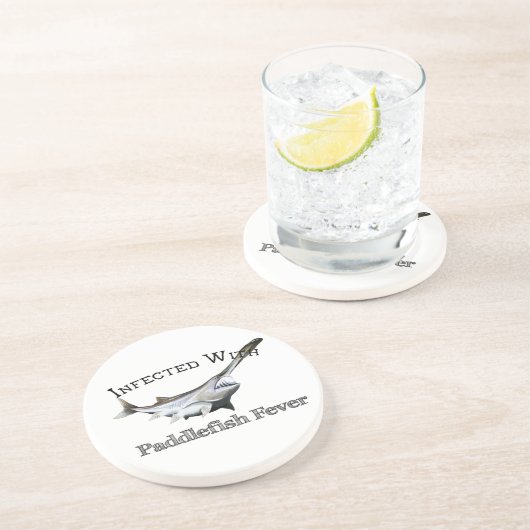 Dessous De Verre En Grès Infecté Par La Fièvre De Paddle (Côté)