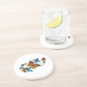 Dessous De Verre En Grès Infinité de papillons monarques (Côté)