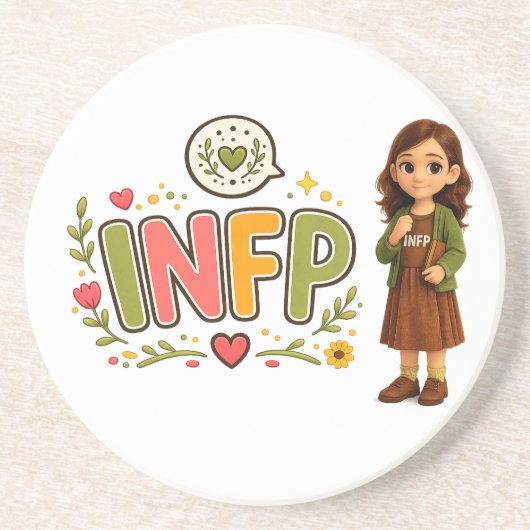 Dessous De Verre En Grès INFP — A Sonhadora Criativa (Devant)