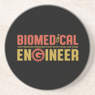 Dessous De Verre En Grès Ingénieur biomédical drôle Ingénieur Humour majeur