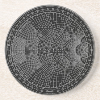 Dessous De Verre En Grès Ingénieur en électronique Smith Chart Black
