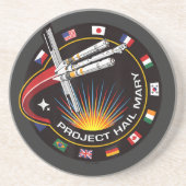 Dessous De Verre En Grès Insigne de mission spatiale (Devant)