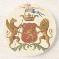 Insigne héraldique avec Griffin et Lion