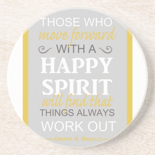 Dessous De Verre En Grès inspirationnel gordon b hinckley (Devant)