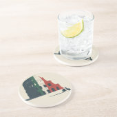 Dessous de verre en grès inspiré du Colisée italie (Côté)