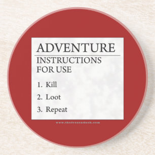 Dessous De Verre En Grès Instructions d'aventure