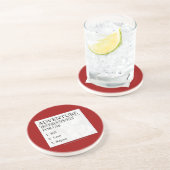 Dessous De Verre En Grès Instructions d'aventure (Côté)