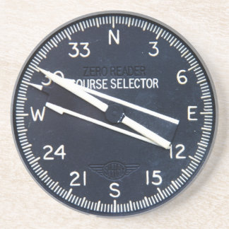 Dessous De Verre En Grès Instrument de cours de vol de vol d'avion d'avions