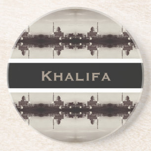 Dessous De Verre En Grès Irak ancien Bagdad Mosquée Buniya 1970