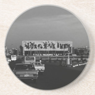 Dessous De Verre En Grès Irak vintage Bagdad place Tahrir 1970
