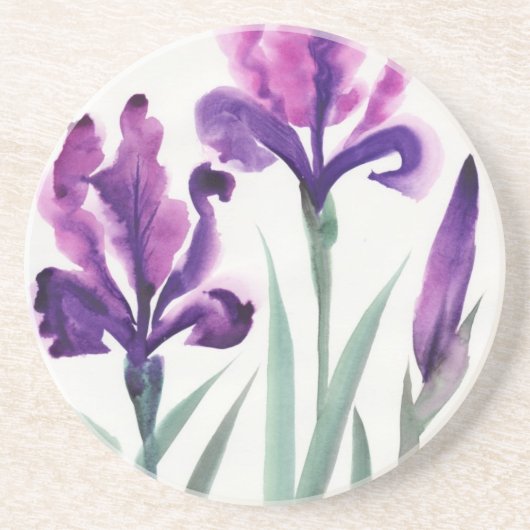 Dessous De Verre En Grès Iris (Devant)