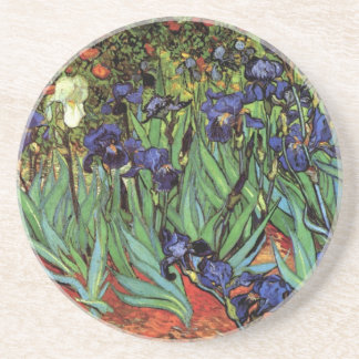 Dessous De Verre En Grès Irises de Vincent van Gogh, Jardin Vintage