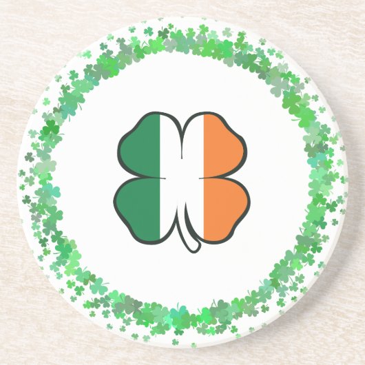 Dessous De Verre En Grès Irlande Saint Patrick's Day (Devant)