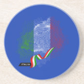 Dessous De Verre En Grès Italian flag (Devant)