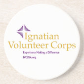 Dessous de verre en grès IVC avec support en liège (Devant)