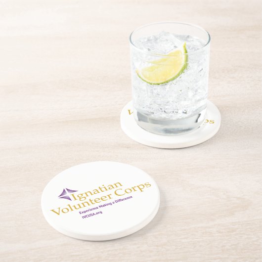 Dessous de verre en grès IVC avec support en liège (Côté)