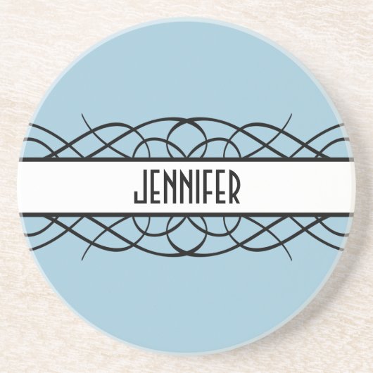 Dessous De Verre En Grès Ivoor Déco (Devant)