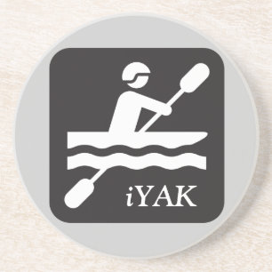 Dessous De Verre En Grès iYAK, Montagnes Russes de Kayak