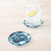 Dessous De Verre En Grès Jack-o-lanterne éffrayant (Côté)