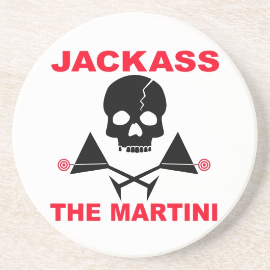 Dessous De Verre En Grès Jackass, le coaster Martini (Devant)