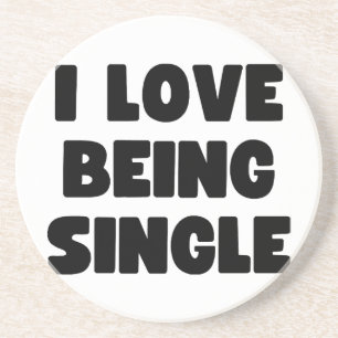 Dessous De Verre En Grès J'adore être célibataire