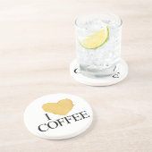 Dessous De Verre En Grès J'adore le café (Côté)