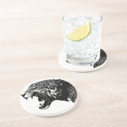 Dessous De Verre En Grès Jaguar (Côté)