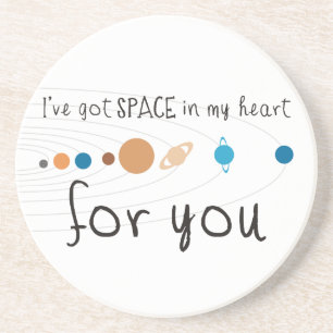 Dessous De Verre En Grès J'ai l'espace à mon coeur pour vous
