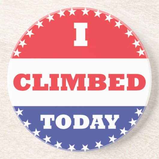 Dessous De Verre En Grès J'Ai Monté Aujourd'Hui (Devant)