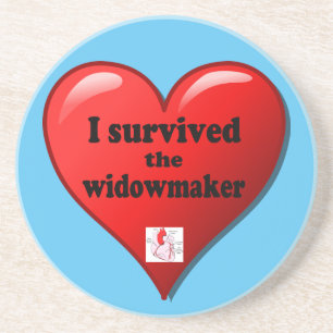 Dessous De Verre En Grès J'ai survécu à la veuve