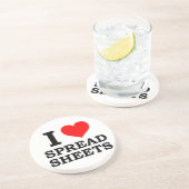 Dessous De Verre En Grès J'aime des feuilles de calcul (Côté)
