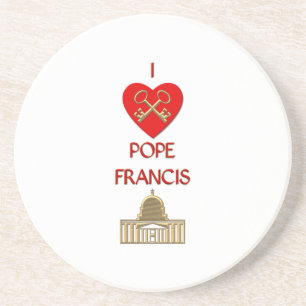 Dessous De Verre En Grès J'aime le pape François