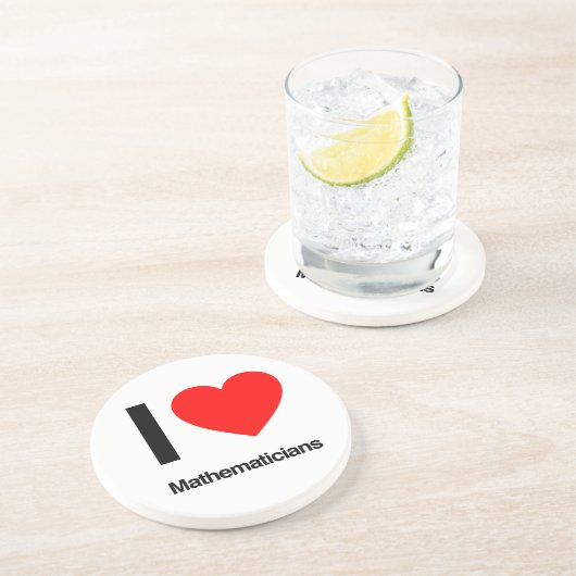 Dessous De Verre En Grès j'aime les mathématiciens (Côté)