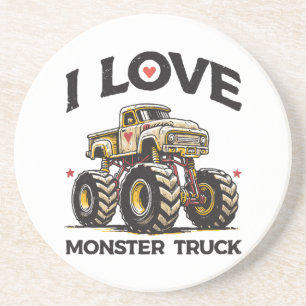 Dessous De Verre En Grès J'aime les monstres camions