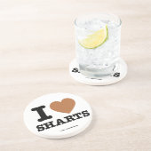 Dessous De Verre En Grès J'aime les Sharts (Côté)