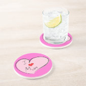 Dessous De Verre En Grès J'aime maman (Côté)