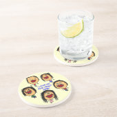 Dessous De Verre En Grès J'Aime Mes Cinq Enfants Fous (Côté)